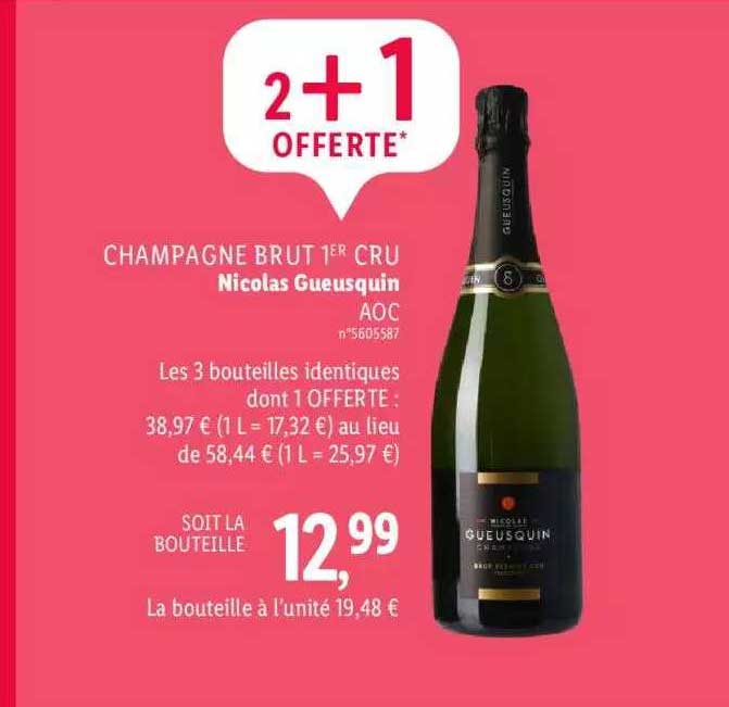 champagne brut 1er cru nicolas gueusquin aoc