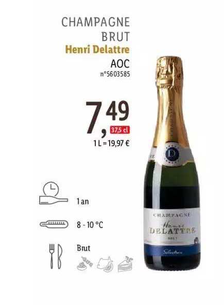Champagne Brut Henri Delattre Aoc