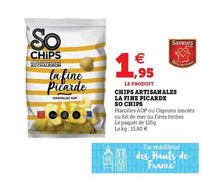 Chips Artisanales La Fine Picarde So Chips