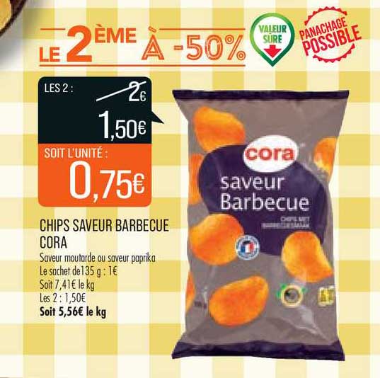 Chips Saveur Barbecue Cora