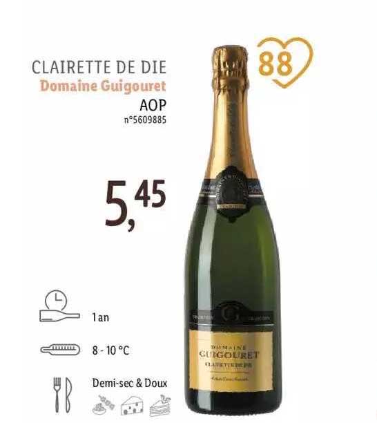 clairette de die domaine guigouret  aop