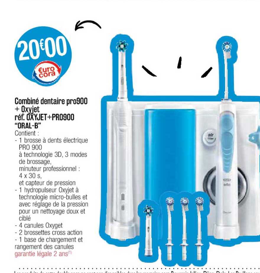 combiné dentaire pro900 + oxyjet réf. oxyjet+pro900 "oral-b"