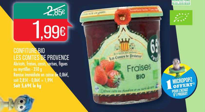 confiture bio les comtes de provence