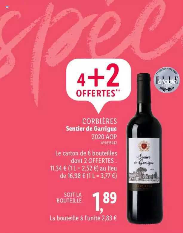 corbières sentier de garrigue 2020 aop