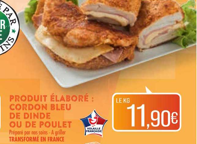 Cordon Bleu De Dinde Ou De Poulet