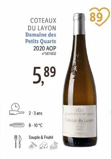 coteaux du layon domaine des petits quarts 2020 aop