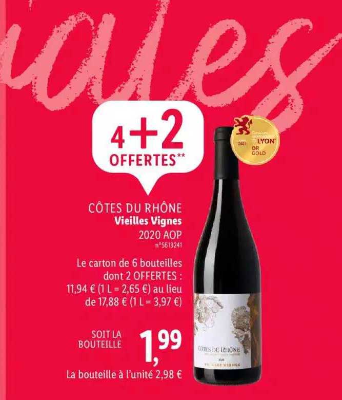côtes du rhône vieilles vignes 2020 aop