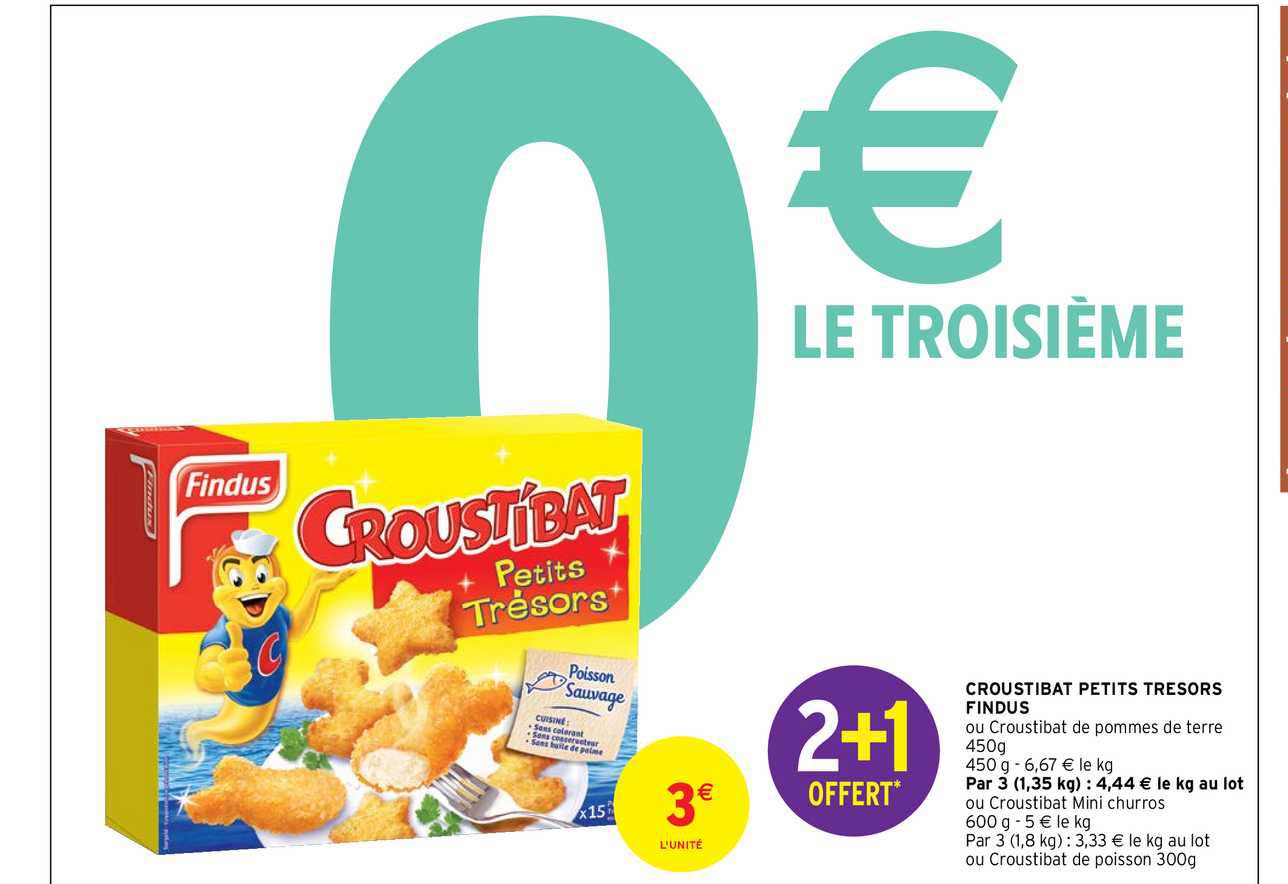 croustibat petits trésors findus