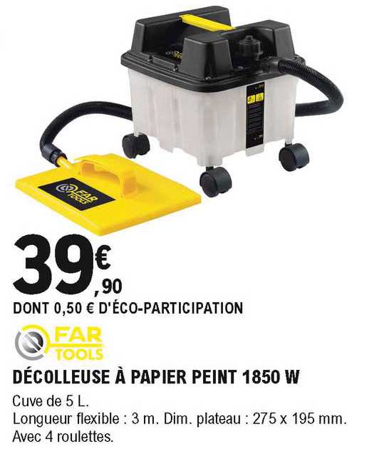 décolleuse à papier peint 1850 w far tools