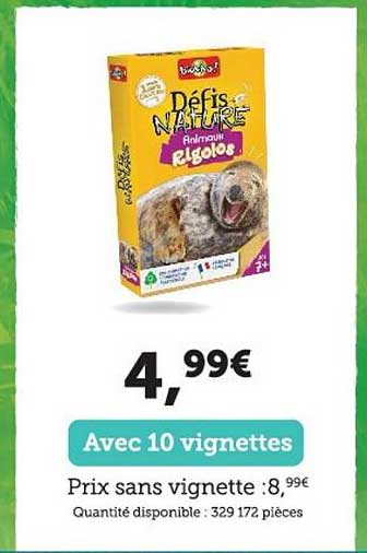 défis nature avec 10 vignettes