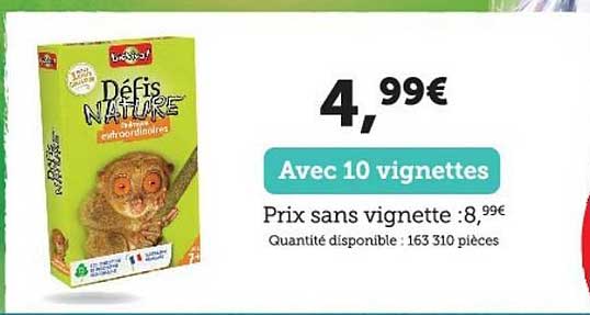 défis nature avec 10 vignettes