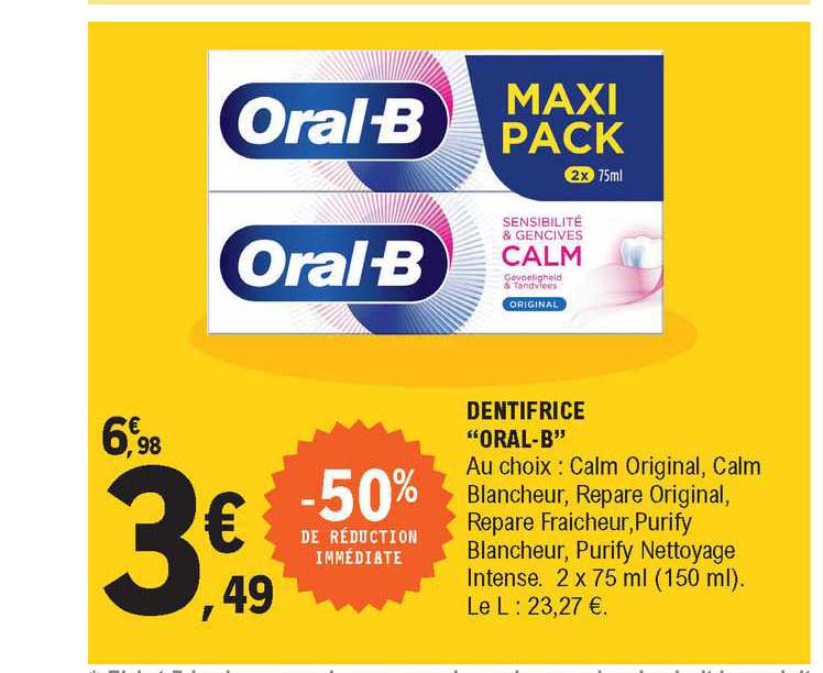 dentifrice "oral-b"