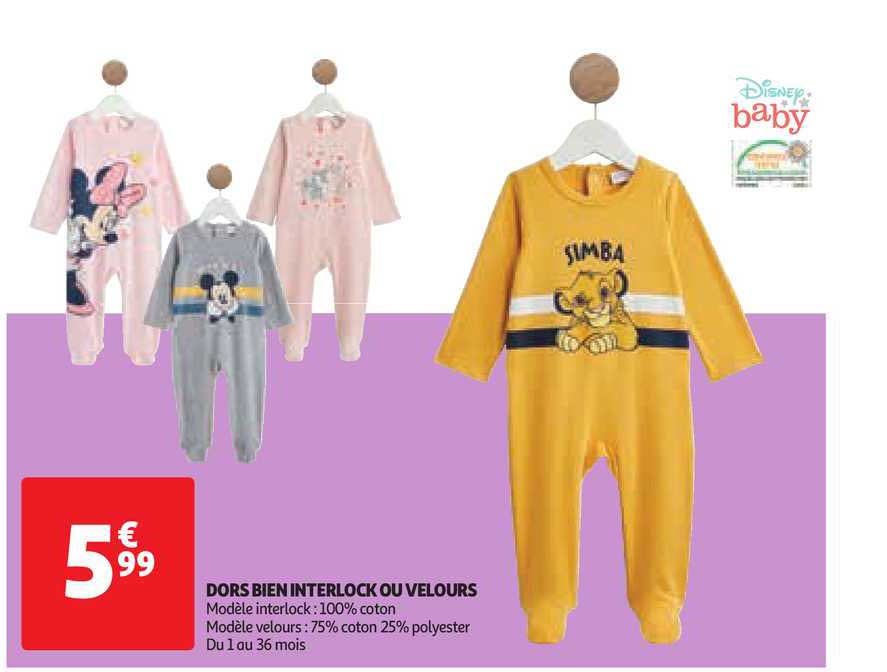 dors bien interlock ou velours