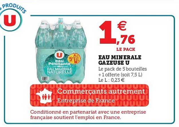 Eau Minérale Gazeuse U