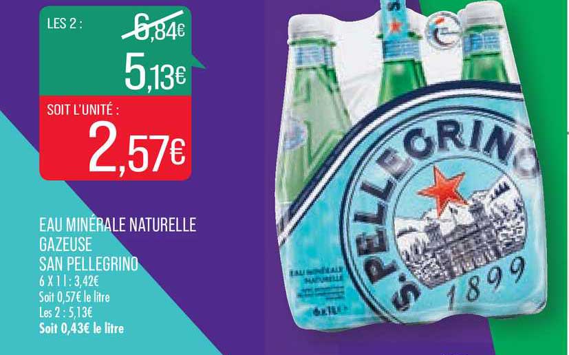 eau minérale naturelle gazeuse san pellegrino