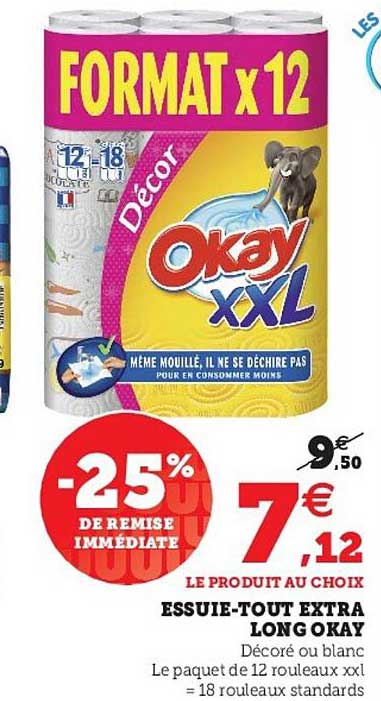 essuie-tout extra long okay