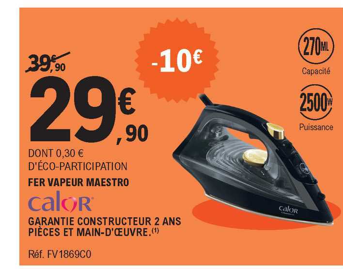 fer vapeur maestro color