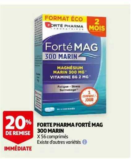 forte pharma forté mag 300 marin 20% de remise immédiate
