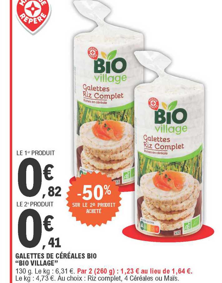 Galettes De Céréales Bio "bio Village"