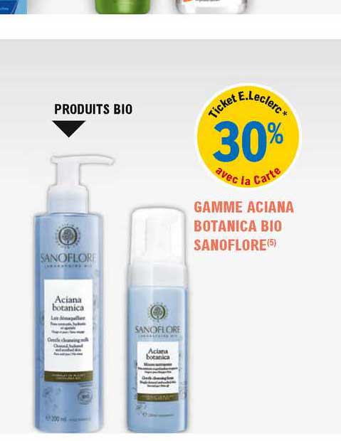 gamme aciana botanica bio sanoflore