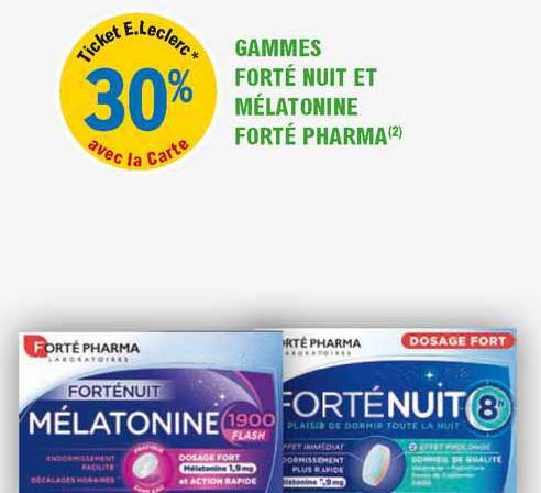 gamme forté nuit et mélatonine forté pharma