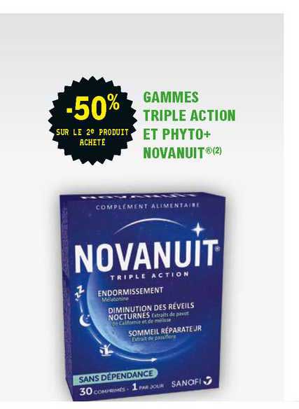 gammes triple action et phyto+ novanuit