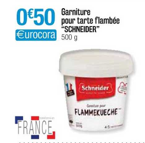 garniture pour tarte flambée "schneider"