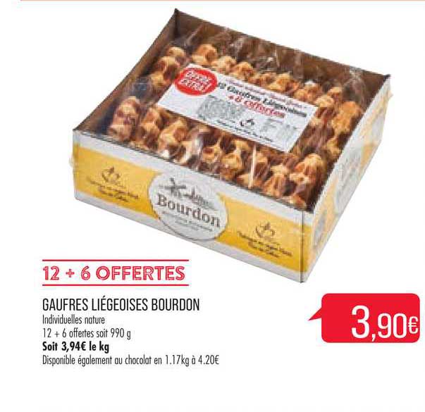 Gaufres Liégeoises Bourdon