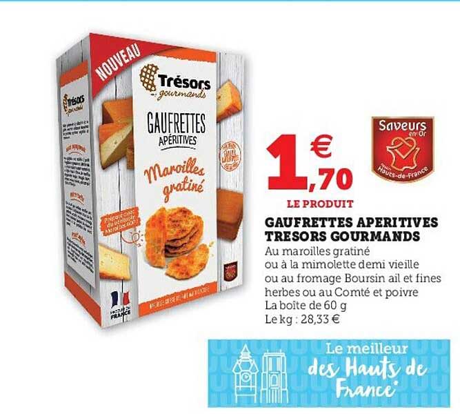 gaufrettes apéritives trésors gourmands