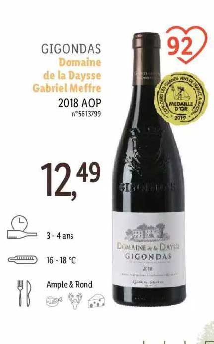 gigondas domaine de la daysse gabriel meffre