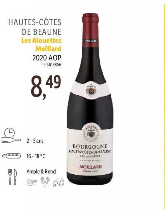 hautes-côtes de beaune les alouettes moillard 2020 aop
