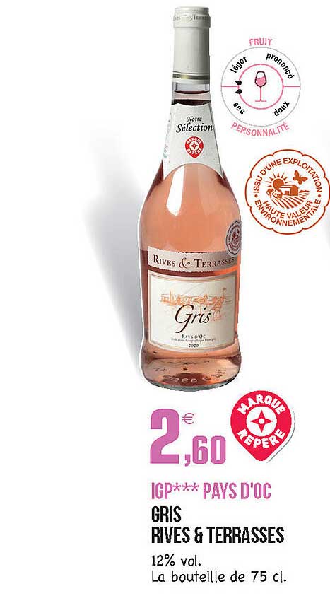 igp pays d'oc gris rives & terrasses