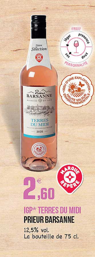 igp terres du midi prieur barsanne