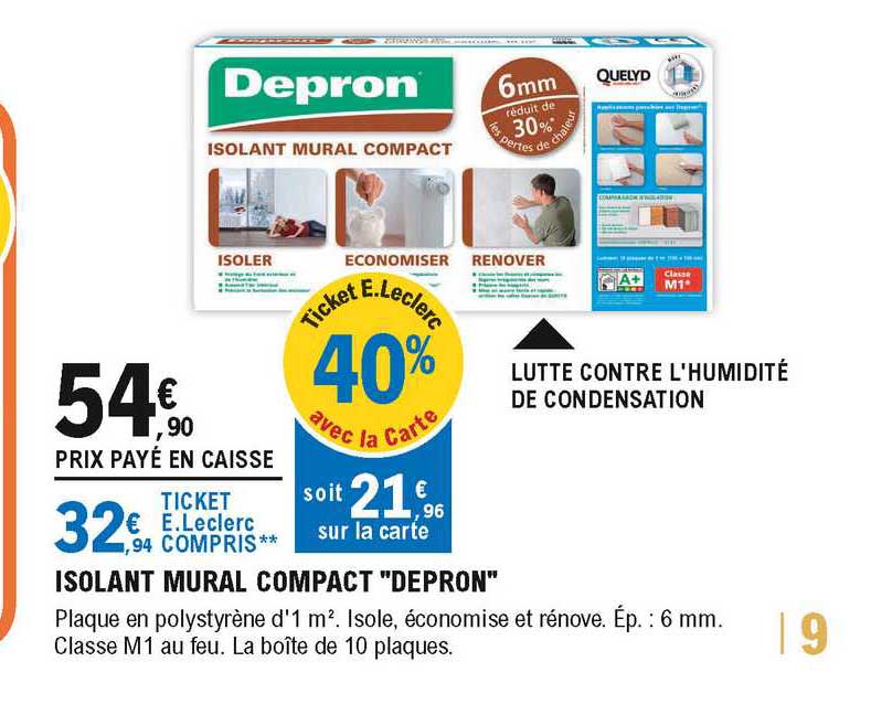 Isolant Mural Compact "depron"