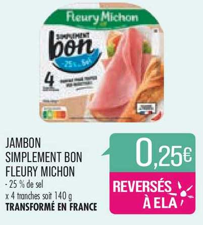 jambon simplement bon fleury michon