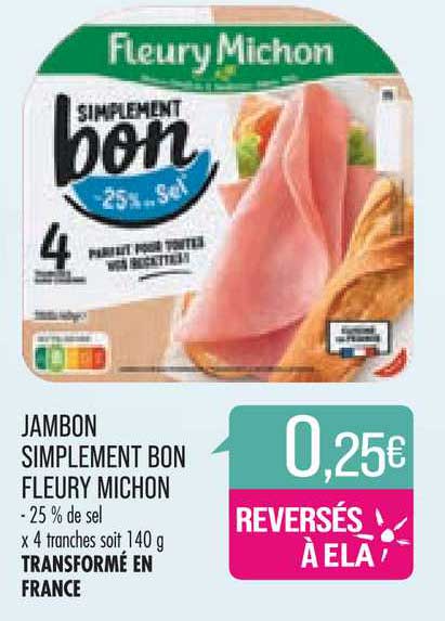 jambon simplement bon fleury michon