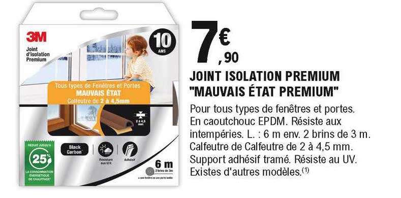 joint isaolant premium "mauvais état premium"
