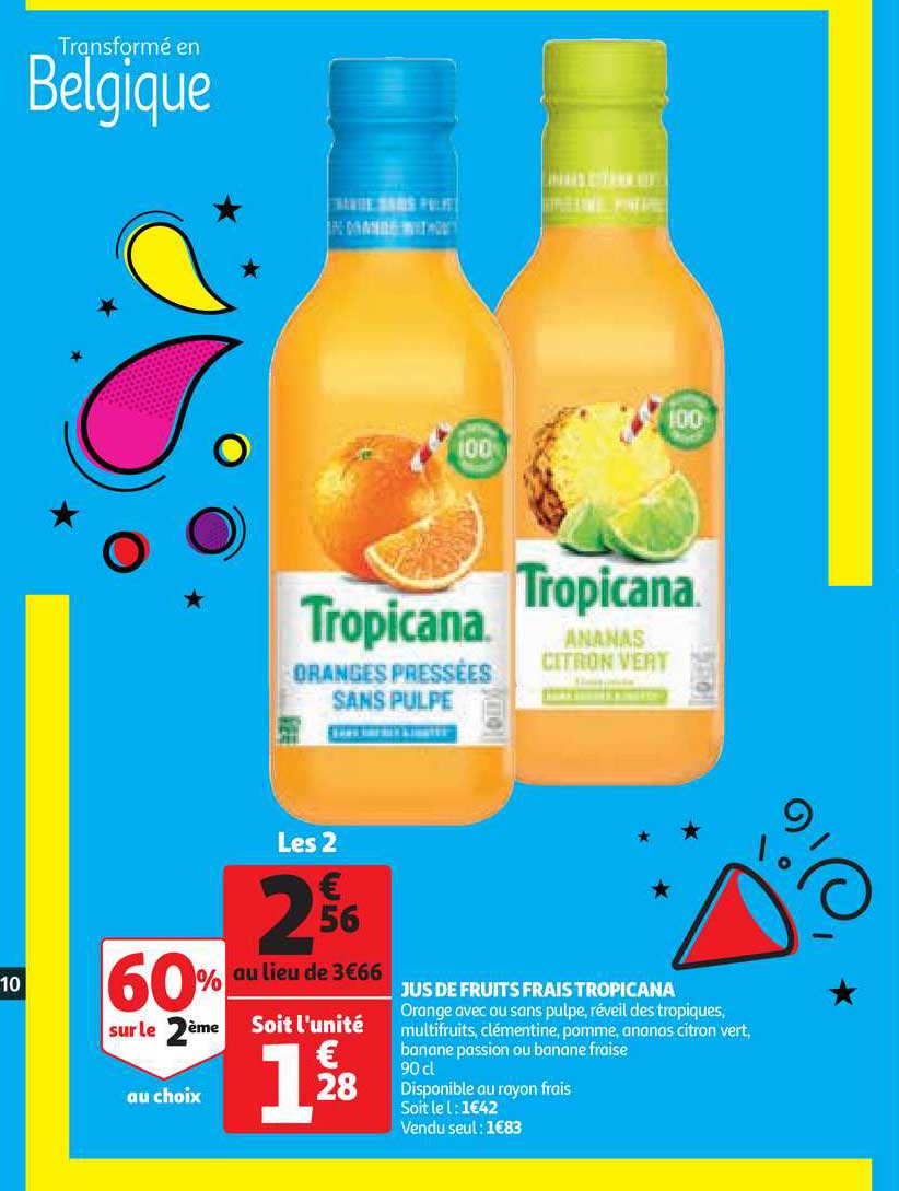 Jus De Fruits Frais Tropicana