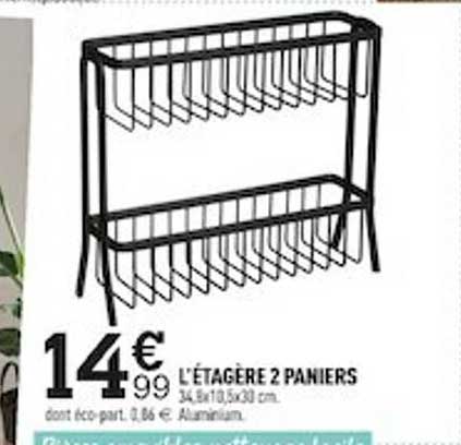 l'étagère 2 paniers