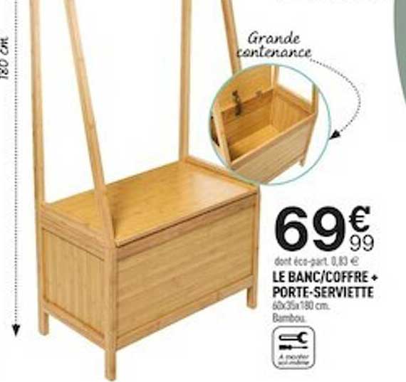 Le Banc Coffre Porte-serviette