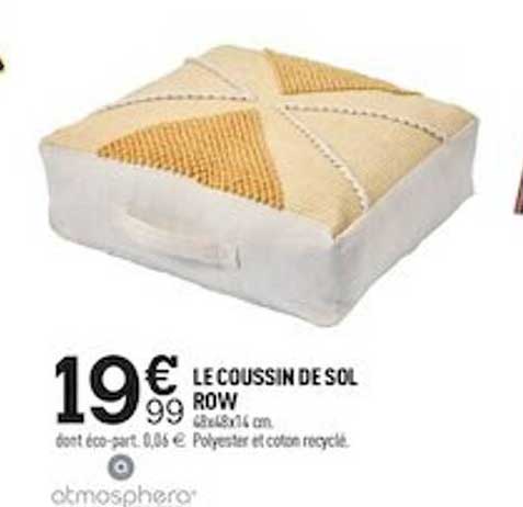 le coussin de sol row