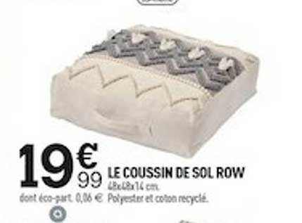 le coussin de sol row