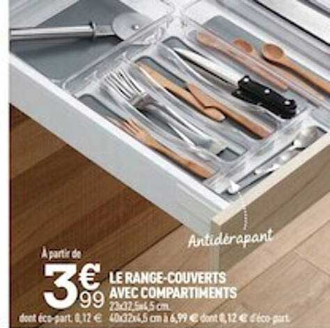 le range-couverts avec compartiments
