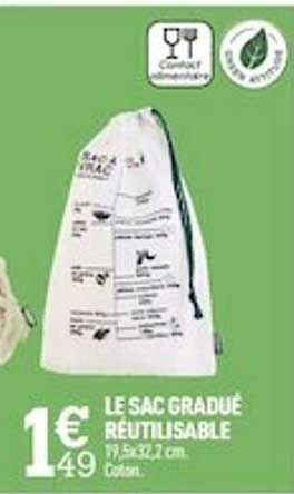 le sac gradué réutilisable