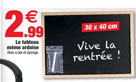 Le Tableau Mémo Ardoise