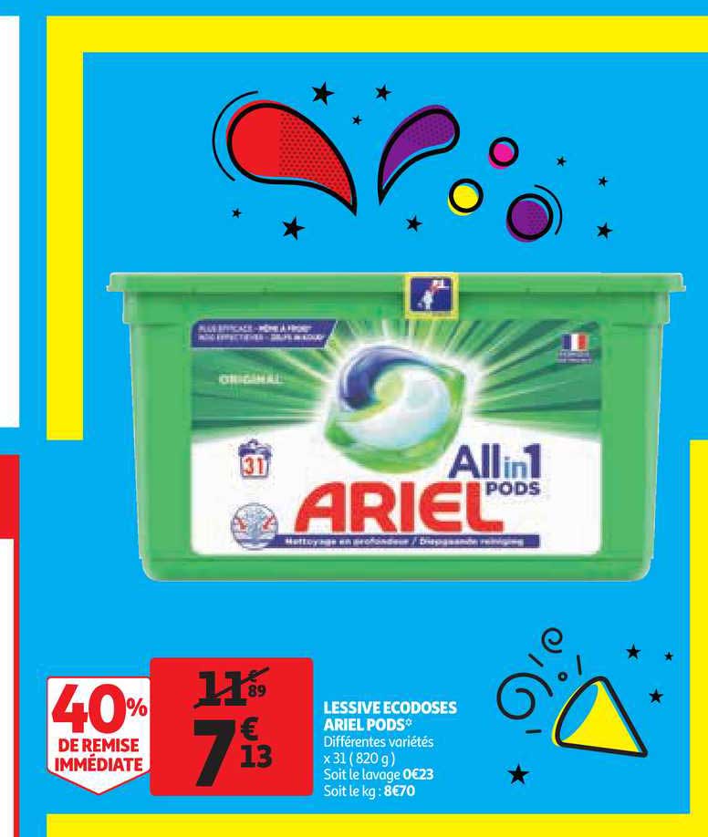 Lessive écodoses Ariel Pods