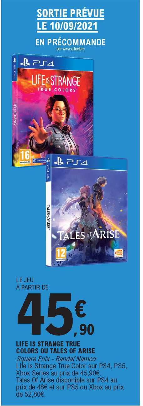 life is strange true colors ou tales of arise