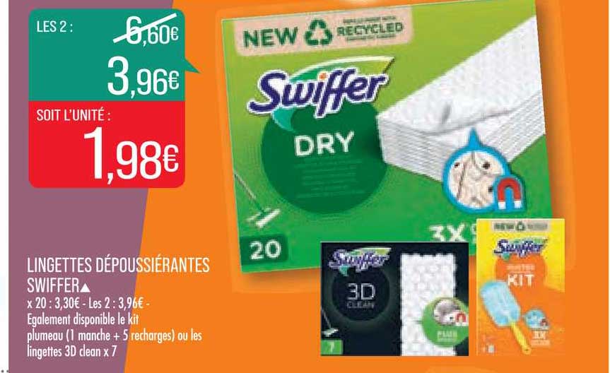 lingettes dépoussiérantes swiffer