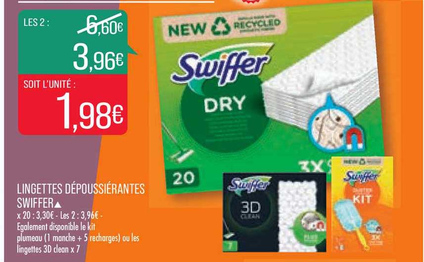 lingettes dépoussiérantes swiffer