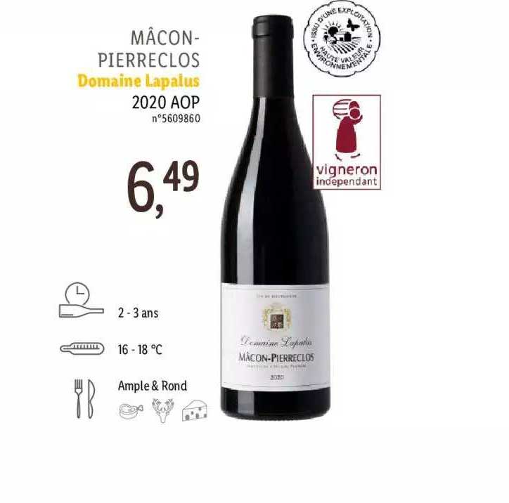 mâcon-pierreclos domaine lapalus 2020 aop